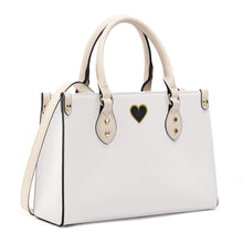 Load image into Gallery viewer, Ti Amo I love you - Exclusive Brand - Vista White - Luxury Womens PU Tote Bag - Cream Straps
