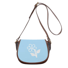 Load image into Gallery viewer, Ti Amo I love you - Exclusive Brand - Regent St Blue - White Daisy - Saddle Bag
