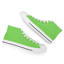 Load image into Gallery viewer, Ti Amo I love you - Exclusive Brand - Pastel Green - High-Top Canvas - White Soles
