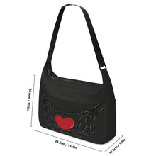 Load image into Gallery viewer, Ti Amo I love you - Exclusive Brand - Tuatara - Skeleton Heart Hands  -  Journey Computer Shoulder Bag
