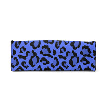 Load image into Gallery viewer, Ti Amo I love you - Exclusive Brand - Blueberry 2 with Obscure Royal Blue Leopard Spots - Luxury Womens PU Tote Bag - Black Straps
