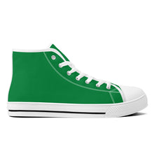 Load image into Gallery viewer, Ti Amo I love you - Exclusive Brand - Fun Green - High-Top Canvas - White Soles
