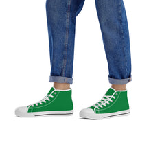 Load image into Gallery viewer, Ti Amo I love you - Exclusive Brand - Fun Green - High-Top Canvas - White Soles
