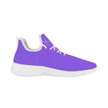 Load image into Gallery viewer, Ti Amo I love you - Exclusive Brand - Heliotrope 3 - Double White Heart - Lightweight Mesh Knit Sneaker - White Soles
