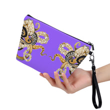 Load image into Gallery viewer, Ti Amo I love you - Exclusive Brand - Heliotrope 3 - Octopi - Sling Cosmetic Bag
