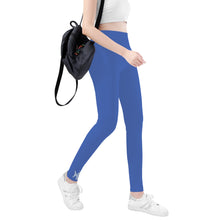 Load image into Gallery viewer, Ti Amo I love you - Exclusive Brand  - San Marino Blue - Angry Fish  - Womens / Teen Girls  / Womens Plus Size  - Yoga Leggings - Sizes XS-3XL
