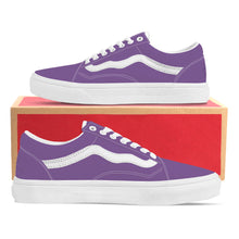 Load image into Gallery viewer, Ti Amo I love you - Exclusive Brand - Dusty Purple - Low Top Flat Sneaker
