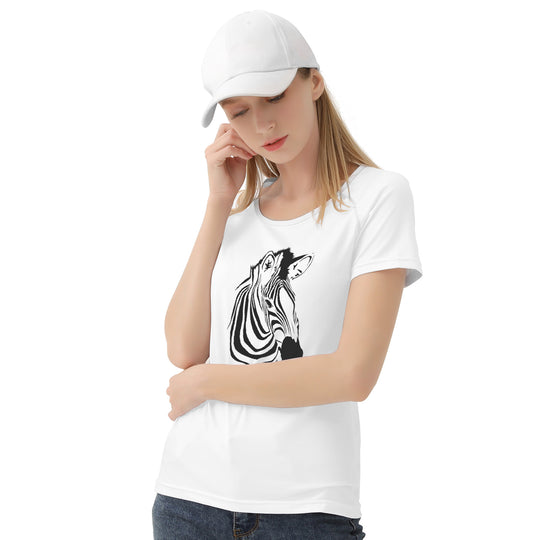 TI Amo I love you - Exclusive Brand - White - Zebra - Women's T shirt