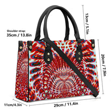 Load image into Gallery viewer, Ti Amo I love you - Exclusive Brand - Thunderbird - Tie-Dye Pattern -- Luxury Womens PU Tote Bag - Black Straps
