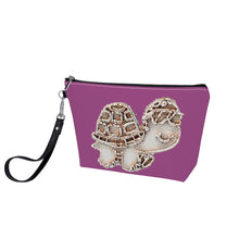 Load image into Gallery viewer, Ti Amo I love you - Exclusive Brand - Cannon Pink - Turtle - Sling Cosmetic Bag
