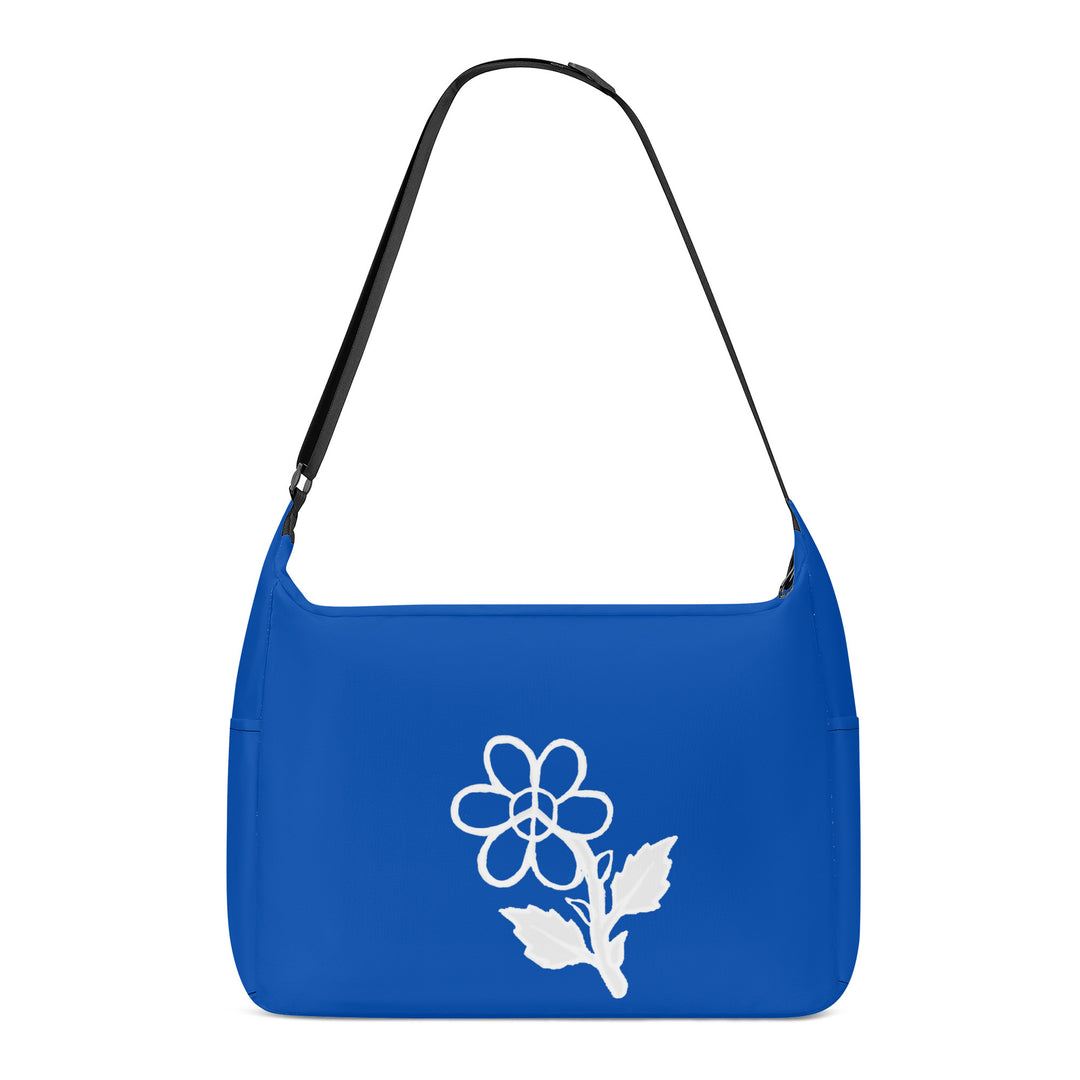 Ti Amo I love you - Exclusive Brand - Dark Blue - White Daisy -  Journey Computer Shoulder Bag