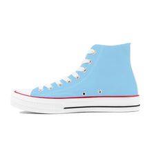 Load image into Gallery viewer, Ti Amo I love you - Exclusive Brand - Sail 2 - White Daisy - High Top Canvas Shoes - White  Soles
