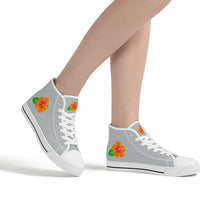 Load image into Gallery viewer, Ti Amo I love you Exclusive Brand - High - Top Canvas Shoes - White Soles

