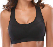 Load image into Gallery viewer, Racerback Athletic Sports Bra Ti Amo I love you
