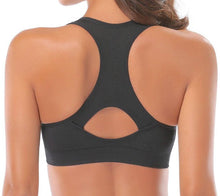 Load image into Gallery viewer, Racerback Athletic Sports Bra Ti Amo I love you
