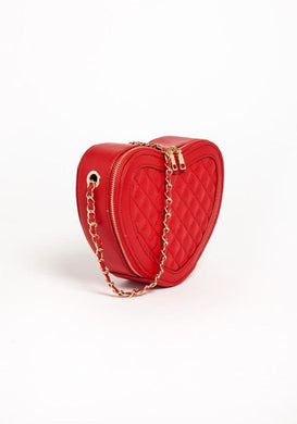 Red or Black - Heart Shaped Crossbody Bag Ti Amo I love you