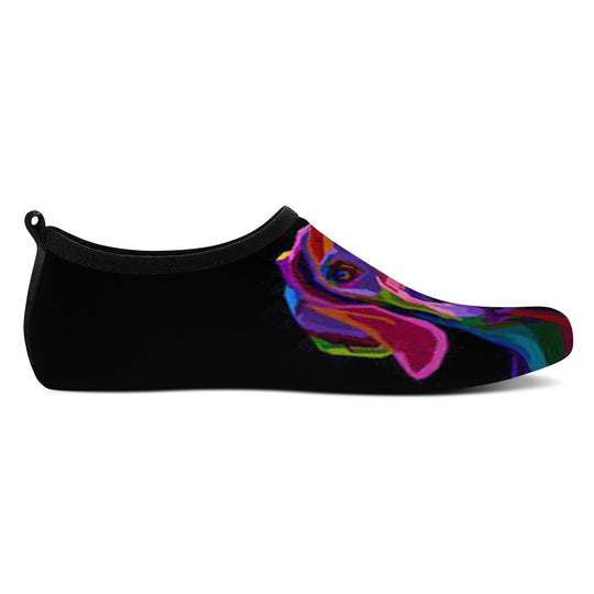 Ti Amo I love you - Exclusive Brand - Colorful Dog -  Unisex Water Sports Skin Shoe