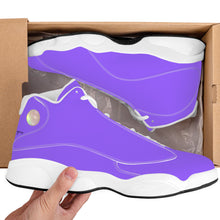 Load image into Gallery viewer, Ti Amo I love you - Exclusive Brand - Heliotrope 3 - Mens / Womens - Unisex  Basketball Shoes - White Laces
