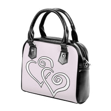 Load image into Gallery viewer, Ti Amo I love you - Prim - Double White Heart - Shoulder Handbag
