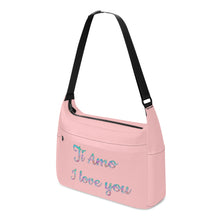 Load image into Gallery viewer, Ti Amo I love you - Exclusive Brand - Your Pink 2 - Pastel Lettering -  Journey Computer Shoulder Bag
