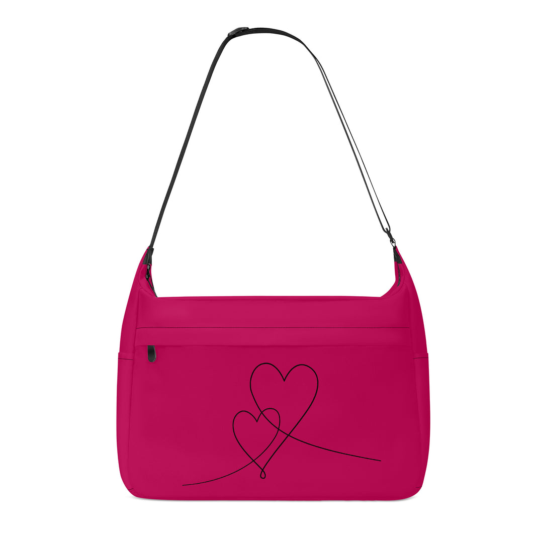 Ti Amo I love you - Exclusive Brand - Lipstick 2 - Double Script Heart - Journey Computer Shoulder Bag