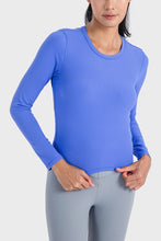 Load image into Gallery viewer, Round Neck Long Sleeve Sports Top Ti Amo I love you
