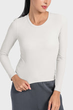 Load image into Gallery viewer, Round Neck Long Sleeve Sports Top Ti Amo I love you
