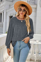 Load image into Gallery viewer, Round Neck Long Sleeve Top Ti Amo I love you
