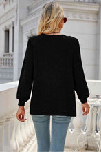 Load image into Gallery viewer, Round Neck Long Sleeve Top Ti Amo I love you
