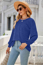 Load image into Gallery viewer, Round Neck Long Sleeve Top Ti Amo I love you
