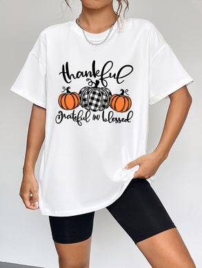 Round Neck Short Sleeve Fall Season Graphic T-Shirt Ti Amo I love you