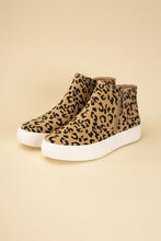 Load image into Gallery viewer, Route-S High Top Leopard Sneakers Ti Amo I love you
