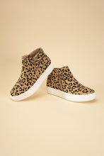 Load image into Gallery viewer, Route-S High Top Leopard Sneakers Ti Amo I love you
