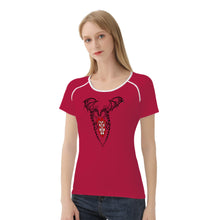 Load image into Gallery viewer, Ti Amo I love you - Exclusive Brand - Cardinal - Heart with Wongs - Women&#39;s T shirt - Sizes XS-2XL
