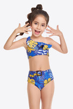 Load image into Gallery viewer, Ruffled One-Shoulder Buckle Detail Two-Piece Swim Set Ti Amo I love you
