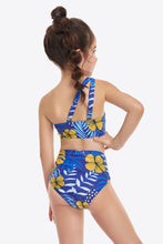 Load image into Gallery viewer, Ruffled One-Shoulder Buckle Detail Two-Piece Swim Set Ti Amo I love you
