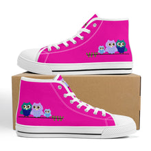 Load image into Gallery viewer, Ti Amo I love you  - Exclusive Brand - Hollywood Cerise - High-Top Canvas Shoes - White Soles
