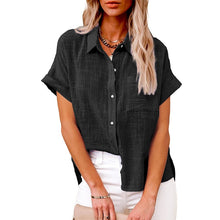 Load image into Gallery viewer, Womens - Button Loose Long Sleeve Oversized Shirt - Autumn Blouses
