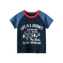 Load image into Gallery viewer, Toddler / Kids - Boys - Short Sleeve T-shirt Cotton Tops  -Tee Shirts
