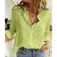 Load image into Gallery viewer, Womens - Button Loose Long Sleeve Oversized Shirt - Autumn Blouses
