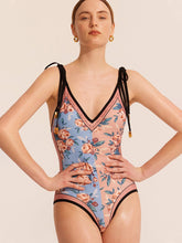 Load image into Gallery viewer, Womens / Teen Girls - Reversible One Piece Push Up High Cut Swimwear - Bodysuit Bathing Suit
