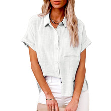 Load image into Gallery viewer, Womens - Button Loose Long Sleeve Oversized Shirt - Autumn Blouses
