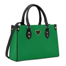 Load image into Gallery viewer, Ti Amo I love you - Exclusive Brand - Fun Green - Luxury Womens PU Tote Bag - Black Straps
