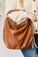 Load image into Gallery viewer, SHOMICO Fringe Detail Contrast Handbag Ti Amo I love you
