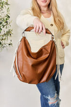 Load image into Gallery viewer, SHOMICO Fringe Detail Contrast Handbag Ti Amo I love you
