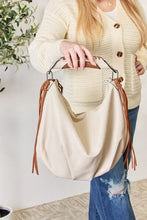 Load image into Gallery viewer, SHOMICO Fringe Detail Contrast Handbag Ti Amo I love you
