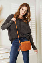 Load image into Gallery viewer, SHOMICO PU Leather Crossbody Bag with Tassel Ti Amo I love you
