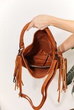 Load image into Gallery viewer, SHOMICO PU Leather Fringe Detail Shoulder Bag Ti Amo I love you
