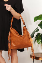 Load image into Gallery viewer, SHOMICO PU Leather Fringe Detail Shoulder Bag Ti Amo I love you
