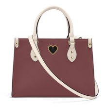 Load image into Gallery viewer, Ti Amo I love you - Exclusive Brand  - Spicy Mix - Luxury Womens PU Tote Bag - Cream Straps
